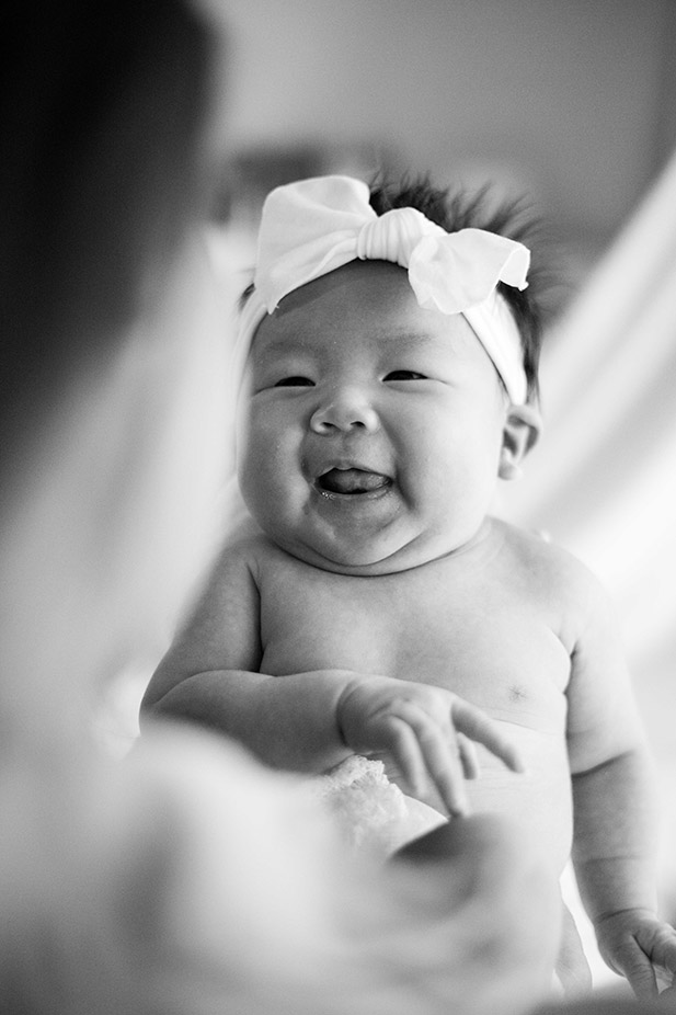 Olivia New Born Baby Smiling Photo
